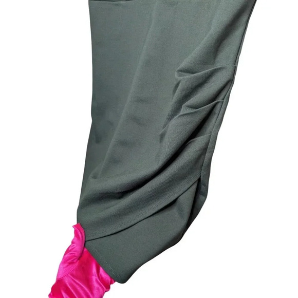 NWT Lulu's Womens Cocktail Hour Green Tulip Wrap Sleeveless Mini Dress Size L - Picture 6 of 13